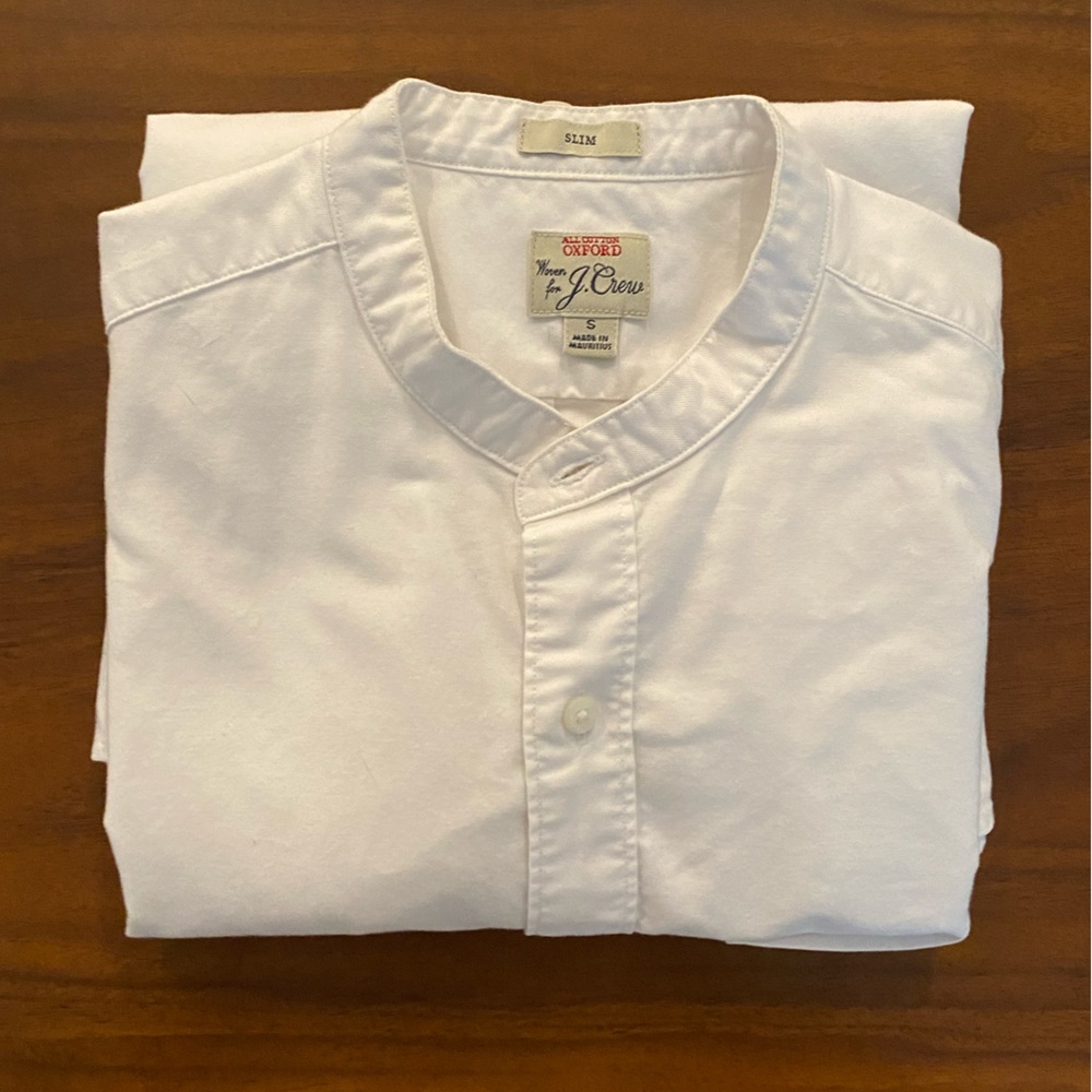 J. Crew Men’s Slim-fit White Oxford Shirt
